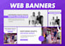make professional website banner design, shopify banner, header, google ad